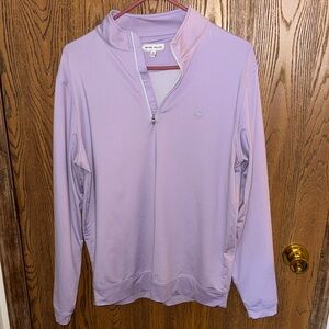 Peter Millar Lavender Zip Up Sweater